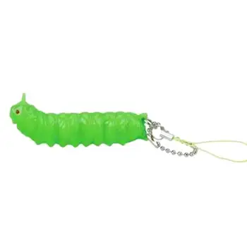 1 buc Breloc Drăguț Stoarce Caterpillar Elibereaza de Stres Jucărie de Fasole Distractiv Mazăre Soia Senzoriale Jucărie Worm Anti Stres Jucarii Haioase Pentru Copii