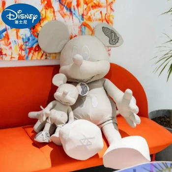 113cm Disney Mickey Mouse Mari de Pluș, Păpuși de Pluș la Modă Decorare Camera Pernă Moale Jucărie Drăguț de Crăciun Fete Băieți Cadou