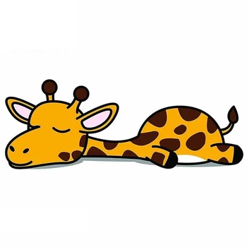 13cm X 4.9 cm Masina Autocolant Decal pentru Drăguț Somnoros Leneș Girafa Desene animate Personalitate Creatoare Autocolante de Vinil rezistent la apa