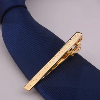 2021 Moda nou hot-vânzare de metal de aur cravată clip de afaceri formale purta mirele nunta clip cravată