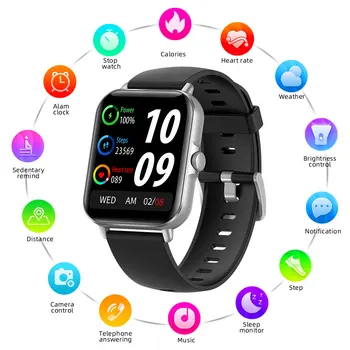 2022 Fierbinte Bluetooth Ceas Inteligent 1.69 Inch Touch Screen Full Sun Tracker de Fitness de Sănătate Monitor Somn Smartwatch pentru Femei Barbati