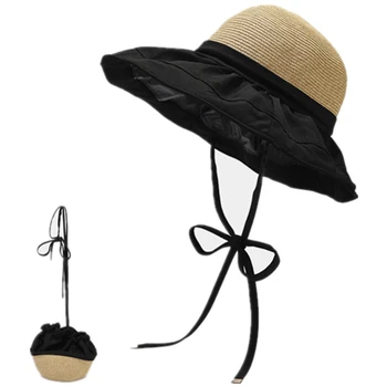 2023 Găleată Pălărie Pliabilă Pescar Pălării În Aer Liber Palarie De Soare Drumeții, Alpinism, Vânătoare, Pescuit De Plajă Reglabil Bărbați Trage Șir Capac