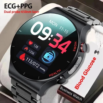 2023New de Glucoza din Sange Ceas Inteligent Bărbați Sangao Laser ECG+PPG Ritm Cardiac Sanatos Sport IP68 rezistent la apa Pentru Smartwatch Huawei, Xiaomi
