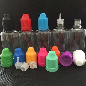 2500pcs PET plastic 30ml dropper sticle goale Lung și Subțire Sfat E Lichid Sticla Cu Capac cu protecție pentru copii pentru suc de Unghii cu oja Gel