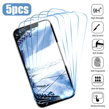 5pcs Sticlă de Protecție Pe Pentru Iphone 14 Pro 14 Ecran Protector Temperat Film Pentru Iphone 14 Plus Pro Max Sticlă
