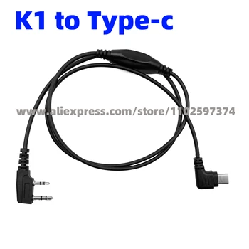 APRS-K1 Cablu de Tip C Interfață Audio Cablu pentru Baofeng UV5R UV-82 5RA 5RB WOUXUN TYT,APRSDroid, compatibil cu Android