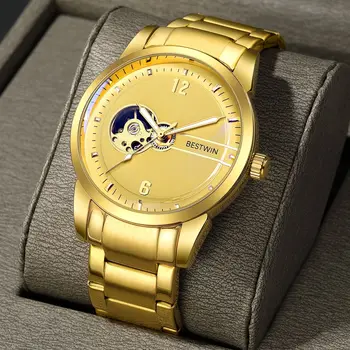 Brand de Top de Aur Wirst Bărbați Ceasuri de Lux de Aur Automat Mechanical Ceas Ceasuri de mână pentru bărbați Ceas Relogio Masculino Bărbați 2023
