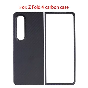 Carbon Real fibra de carbon caz Pentru Samsung Galaxy Z Fold 4 caz ultra subțire de fibre de Aramid Anti-toamna Galaxy Z Fold 4 capac
