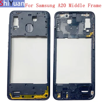 Carcasa telefon Mijlocul Cadru Centru de Sasiu Capac cu Butoane Pentru Samsung A20 A205 Înlocuirea Pieselor de schimb