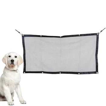 Câinele Masina Barieră Câine de Siguranță Gard de Separare Net de Paza Poarta Plasă de Siguranță Pliabil Gard Net pentru Masina Acasa (Negru)