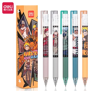 Deli 6pcs/12pcs 0.5 mm Negru de Cerneală Pix cu Gel Elev de Școală Consumabile Anime Stiloul Stiloul Rechizite de Birou Papetărie Pentru Scris