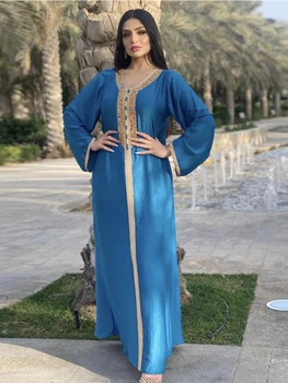 Eid Abaya Dubai Turcia Musulmane Hijab Rochie de Abayas pentru Femei Africane India Rochii Maxi Jalabiya Islam Caftan Marocan Caftan Halat