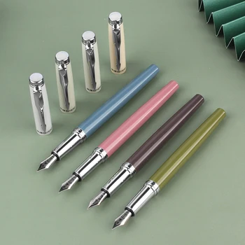 EROUL 9386 Metal Stilou Stil Popular Morandi Culoare Peniță EF 0.38 mm Pix Elegant de Scris Stilou cu Cerneală