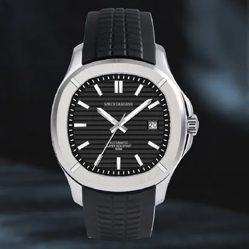 Fierbinte de Vânzare de Înaltă Calitate Specht&Söhne Bărbați Sport Watch 42mm Lux Ceasuri Mecanice Banda de Cauciuc 5Bar Luminoase rezistent la apa 50M