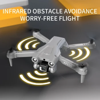 KF610 Drona Cu Ir de Evitare a obstacolelor 4K HD Dual aparat de Fotografiat Profesional Aeriene Quadcopter Pliabil Control de la Distanță Avioane Jucarii
