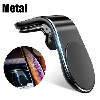 Magnetic L-Tip Universal Suport de Telefon în Telefonul Auto Suport Clip pentru Montare Auto Magnetic cu Suport de Telefon Costum pentru Toate modelele de telefon Mobil