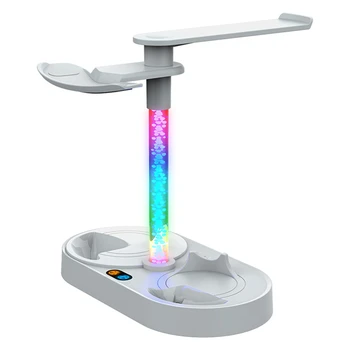 Magnetice Mâner Dublu Baza PSVR Ochelari/ Cască de Stocare a Suportului de Titular cu RGB Colorate Lampa de Coloană Pentru PS5 VR2