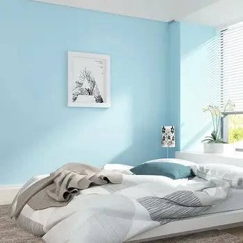 Marea mediterană camera copiilor băiat pur pigment de culoare albastru deschis verde moderne contractat nețesute dormitor living tapet