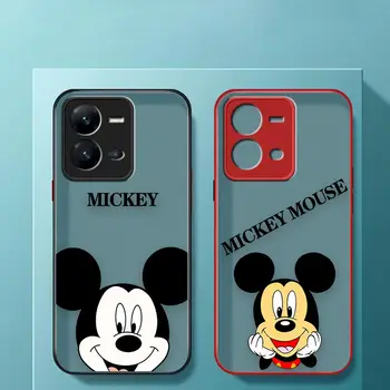 Mat Cazul Funda Pentru VIVO S1 S5 S6 S9 E PRO V11I V15 V17 V19 V20 V21 V21E V23 V23E V25 SE PRO 5G Caz Drăguț Mickey Minnie Mouse