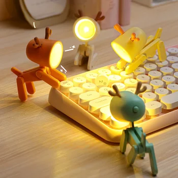 Mini Jucărie Drăguț Lumină Copii Cadou Pliabil Multifunctional Flexibilă cu LED-uri de Lumină pentru Ziua de nastere Copii