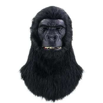 MXMB Înfricoșător & Noutate Maimuță Măști mai ciudat Animal Cimpanzeu Gorile cu cagule pe Cap cu Parul
