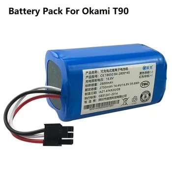 Noi 14.4 V 2800mAh Li-Ion Baterie Pack Pentru Okami T90 Aspirator Robot Parte