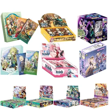 Noi Genshin Impact Carduri Anime Joc TCG Colectare Pack Booster Box Rare SSR din Jur Masă Jucării Pentru Copiii Familiei Cadou