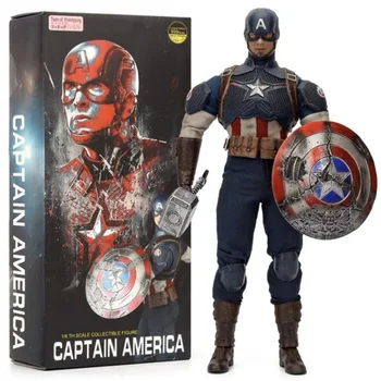 Noi Marvel Captain America 1:6 Editie Limitata 999 Bucati Articulate Acțiune Articulații Mobile Figura Jucarii Si Cadouri In Stoc