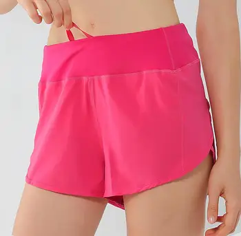 Pantaloni scurți pentru Femei Antrenament de Funcționare pantaloni Scurți de Sport Buzunar cu Fermoar Spate Respirabil Usoare Scurt 4