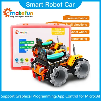 Robot inteligent Car Kit Xiaomai pentru Micro:bit de Robotică Educațională kit,Suport Makecode de Programare,APLICAȚII și Infraroșu Control de la Distanță