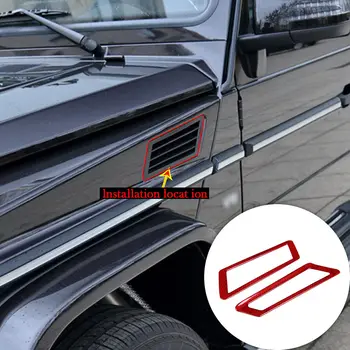 Roșu Fibra De Carbon Partea Aripii De Aerisire Trim Cadru Pentru Benz G-Class W463 2012-2018