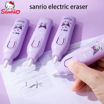 Sanrio Kuromi Hello Kitty Electric Eraser Student Studiu De Papetărie Schiță Creion Pictura Radieră Șterge Zgomot Redus Fata Cadou