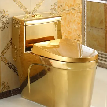 Stil European de toaletă din aur de artă creativă, toaletă super vartej de culoare deodorant de economisire a apei bara de toaletă