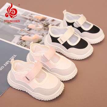STRONGSHEN Copil Pantofi Sport Copii Casual ochiurilor de Plasă Respirabil Adidasi Baieti Fete Baby Pantofi de Funcționare Moale de Jos în Pantofi de Copil