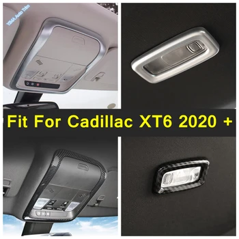 Sus pe Acoperiș Lumini de Lectură Lampă de Tavan Acoperă Trim Fit Pentru Cadillac XT6 2020 - 2022 Masina din Fibra de Carbon / Mată de Interior Accesorii