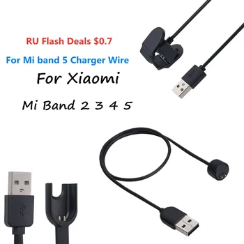 Sârmă Pentru Xiaomi Mi Band 5 4 3 2 Smart Bratara bratara Mi band 5 cablu de Încărcare Miband 4 3 USB Cablu de încărcare
