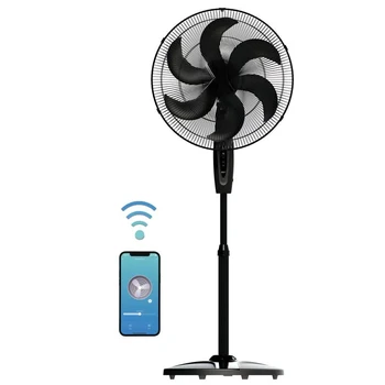 WiFi inteligent Piedestal Fan în Negru