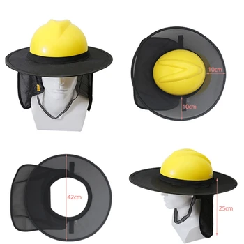 Construcții De Siguranță Reflectorizante Pălărie Tare De Gât Scutul Casca Pălărie Acoperi Umbra Soare Benzi Reflectorizante Kit