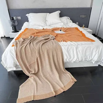 Pat Pături 117*163 cm Tot Sezonul Arunca Pătură Mare de Design Nordic Calitate Cuvertură de pat Pat King-Size Pentru Acasă de Familie