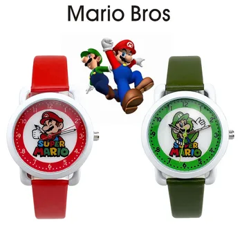 Super Mario Bros Bandă de Oțel Ceas Personaj de Desene animate Mario Luigi Imagini Animate pentru Copii Cuarț Ceas Electronic Copil Cadouri